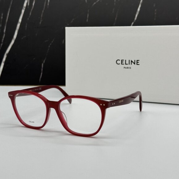 NEW CL50099I 069 CELINE WOMEN EYEGLASSES RED EYEWEAR CELINE - Picture 1 of 10